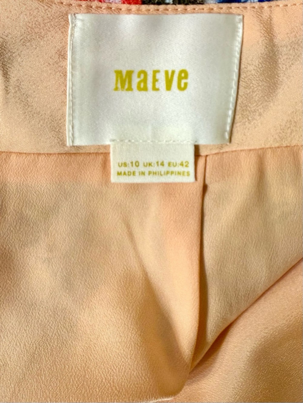Anthropologie Maeve Sequined Palette Midi Skirt Pink Size 10 - Picture 11 of 14